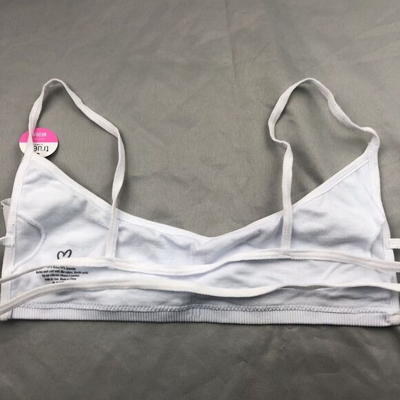 New True by Rue 21 3 White No Pads Seamless Wireless Bras Size M 34B 34C Teens - Picture 8 of 12
